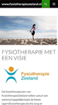 Mobile Screenshot of fysiotherapiezeeland.nl
